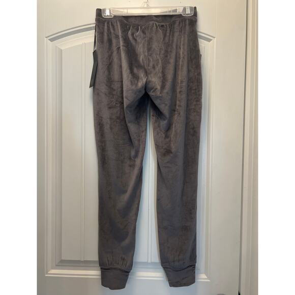 NWT House of Harlow 1960 Women’s Velour Joggers Drawstring Pants Size XS Gray - Picture 4 of 5